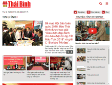 Tablet Screenshot of baothaibinh.com.vn